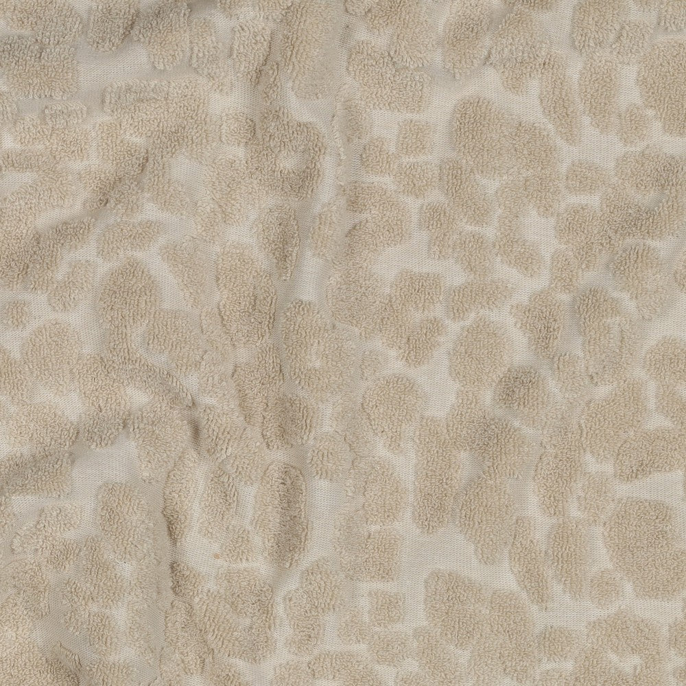 Baumwoll Frotteestrick Leo Beige