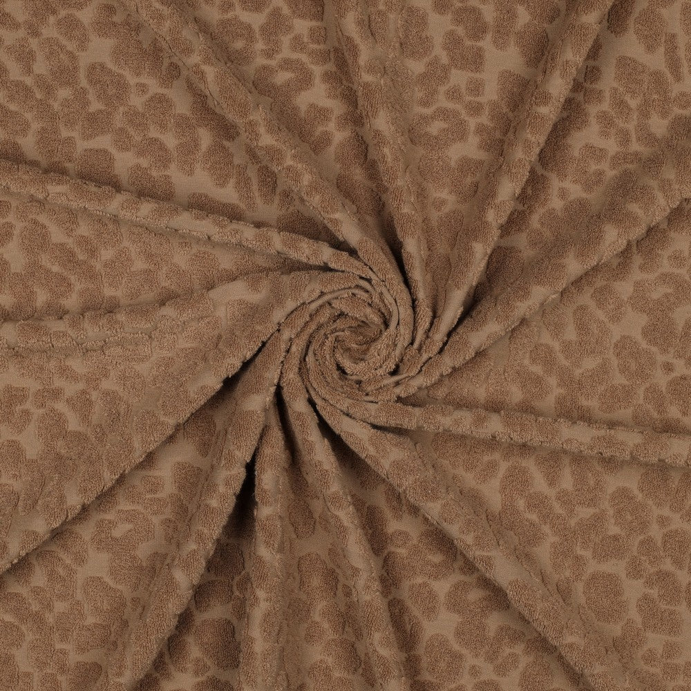 Baumwoll Frotteestrick Leo Brown