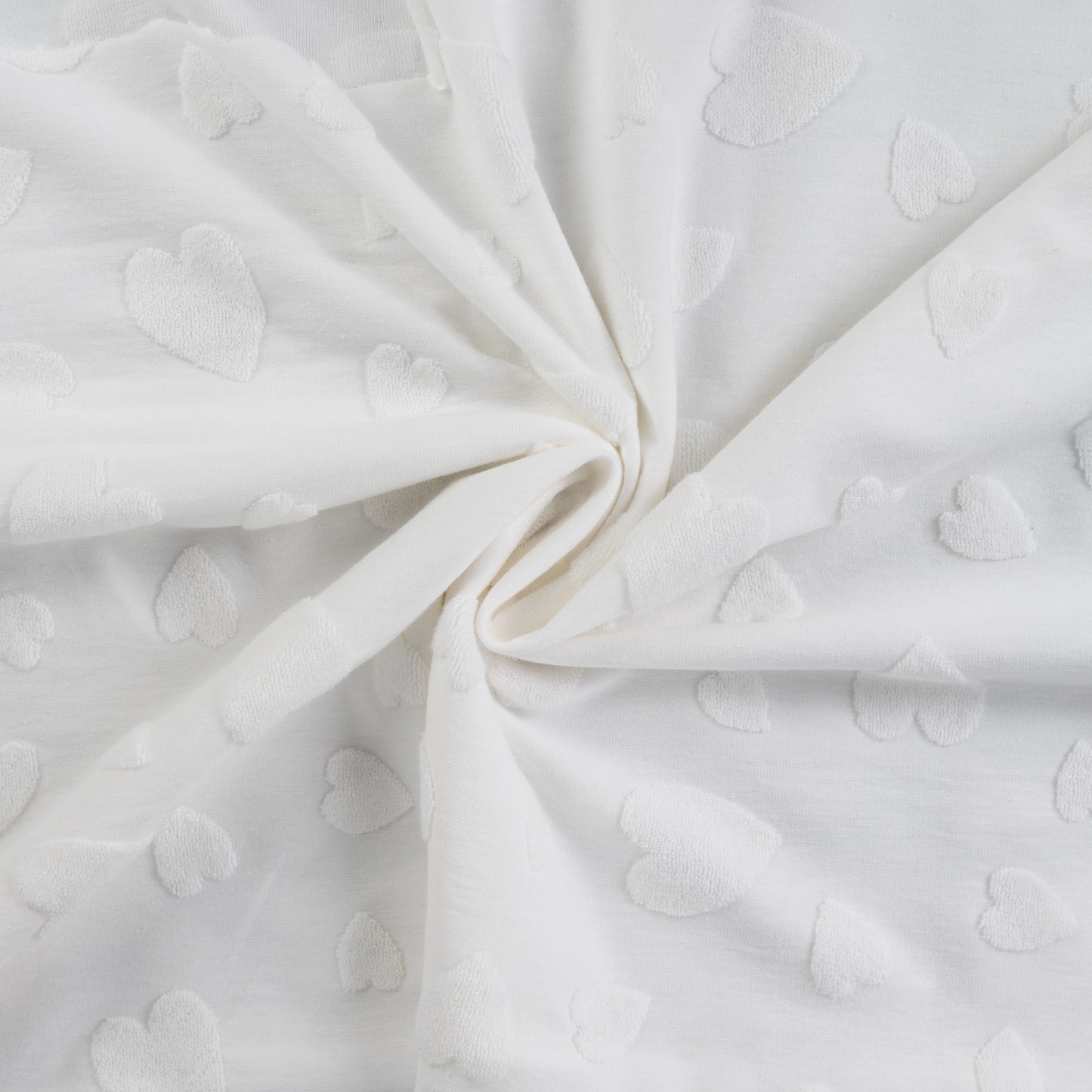 Frotte Herzen Jacquard Off White