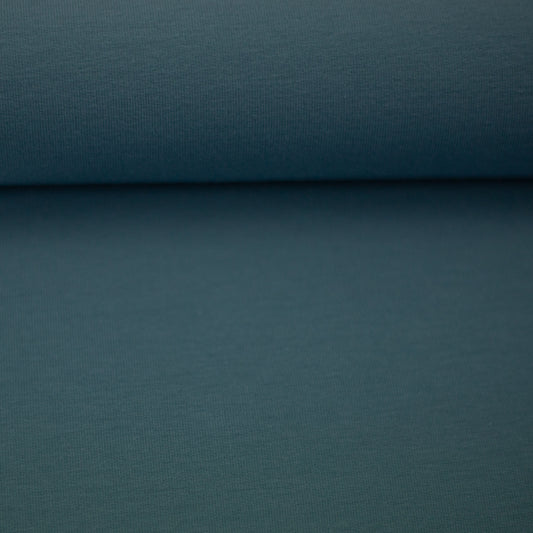 French Terry Rauchblau