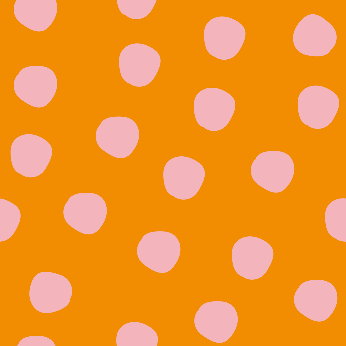 Jersey Wild Dots Orange Soft Rosa - Vorbestellung