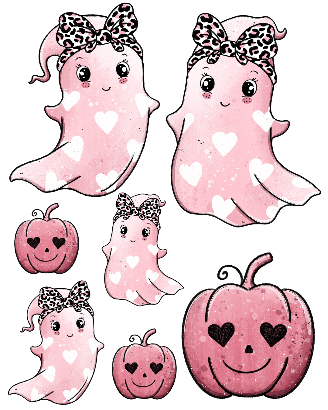 Rub-on Sticker „Halloween Mauve"