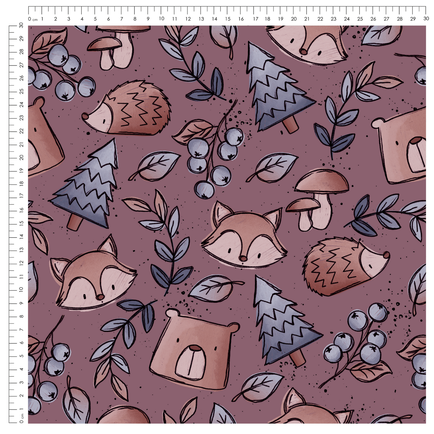 French Terry Herbstis Fuchs Cherry