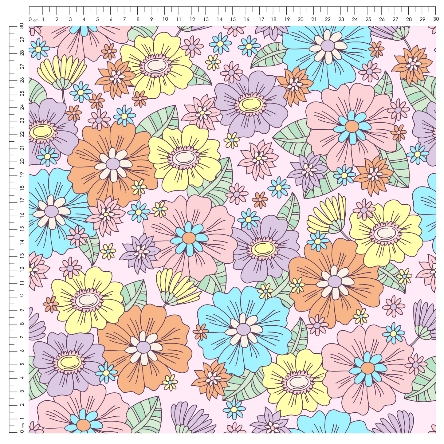 French Terry Flower Power - Vorbestellung