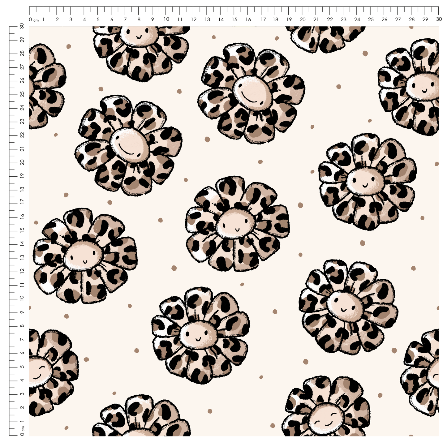 French Terry Leo Flower Smile - Vorbestellung
