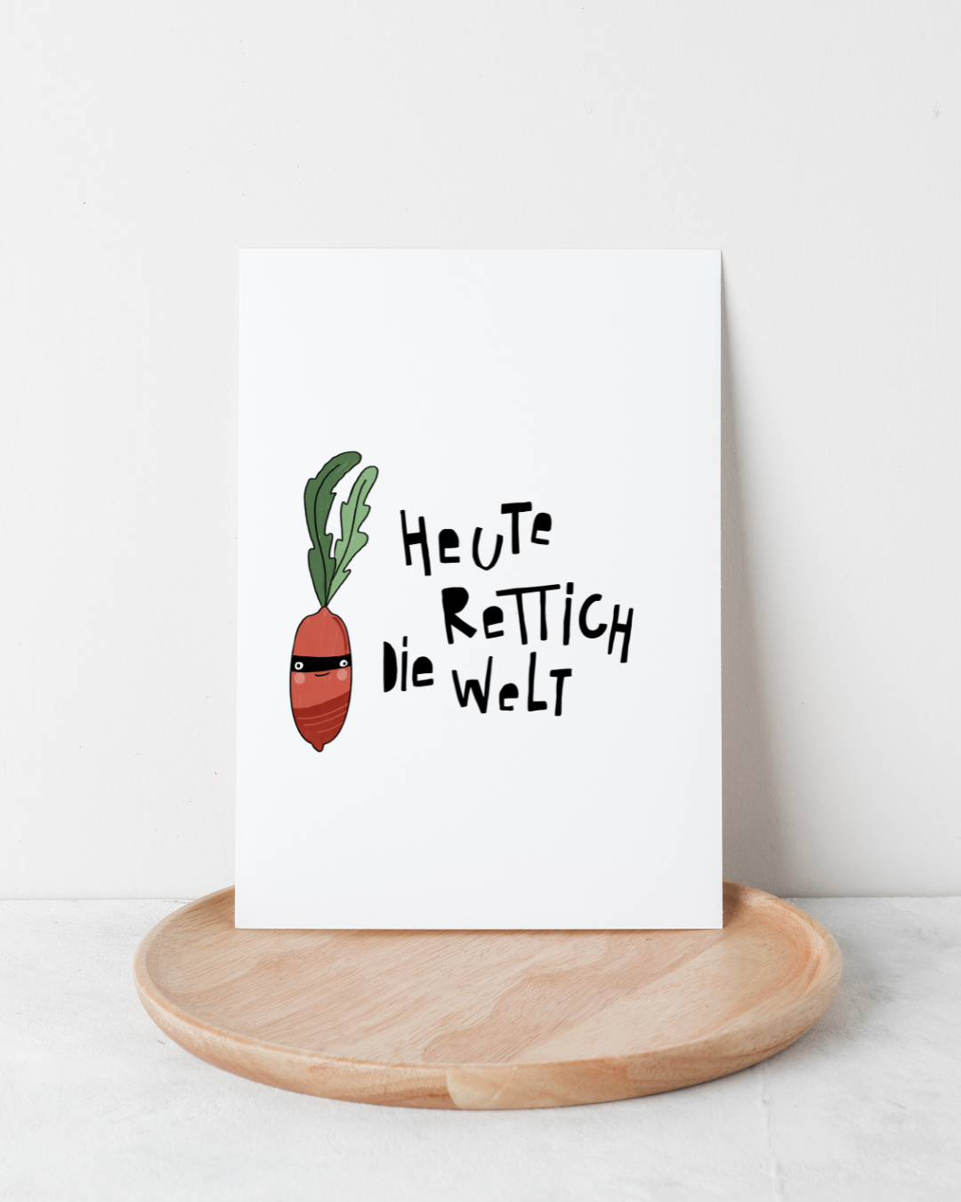 Bügelbild Rettich Rot