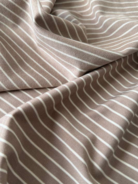 Light Softjersey Stripes Latte