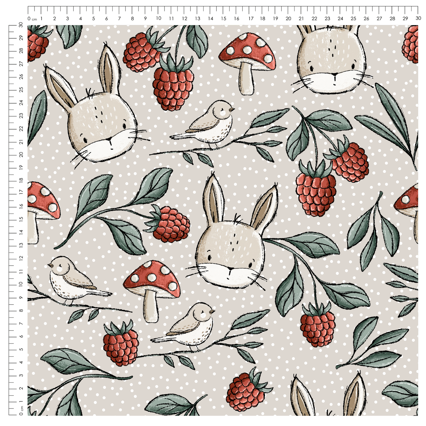 French Terry Wiesentag Beige - Vorbestellung