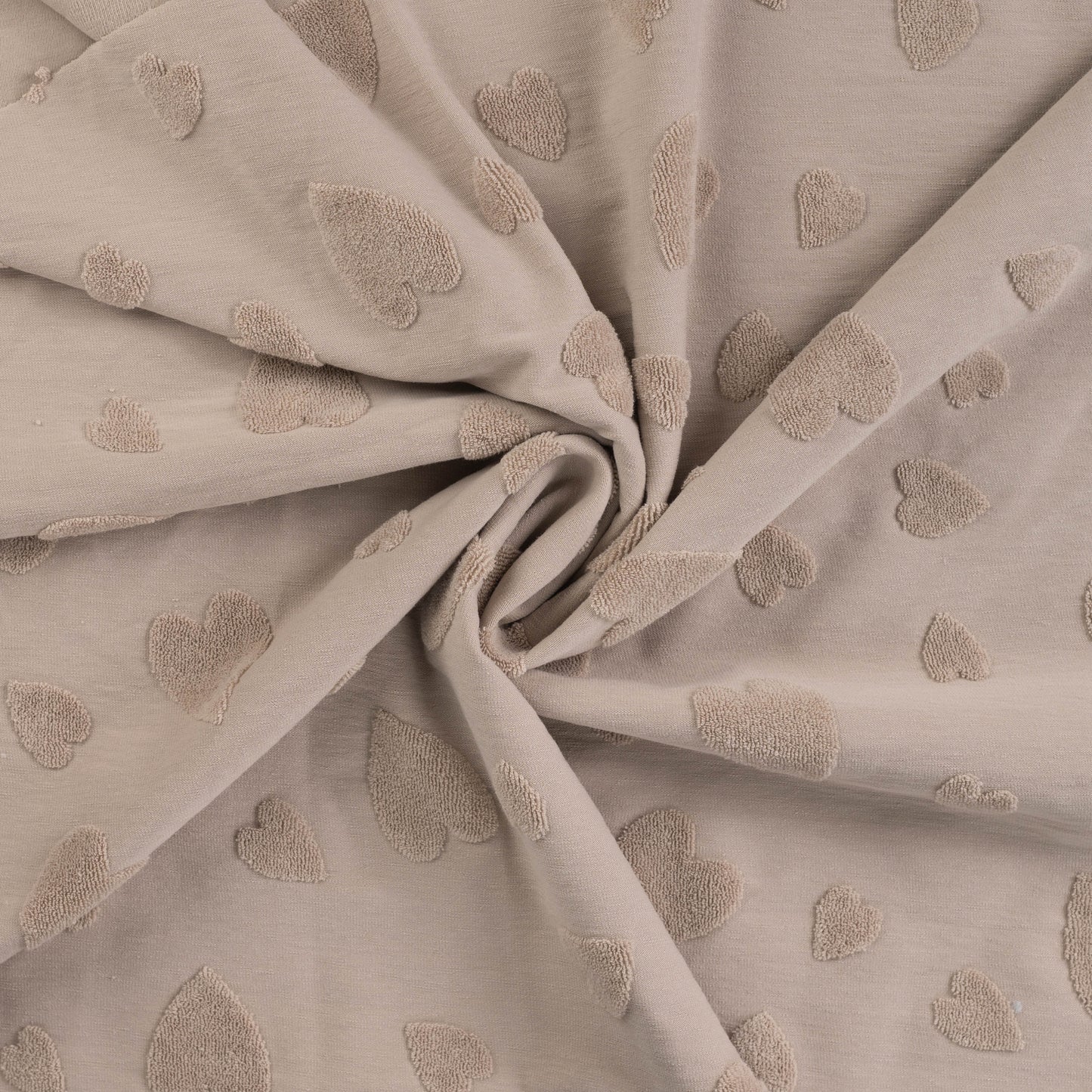 Frotte Herzen Jacquard Sand