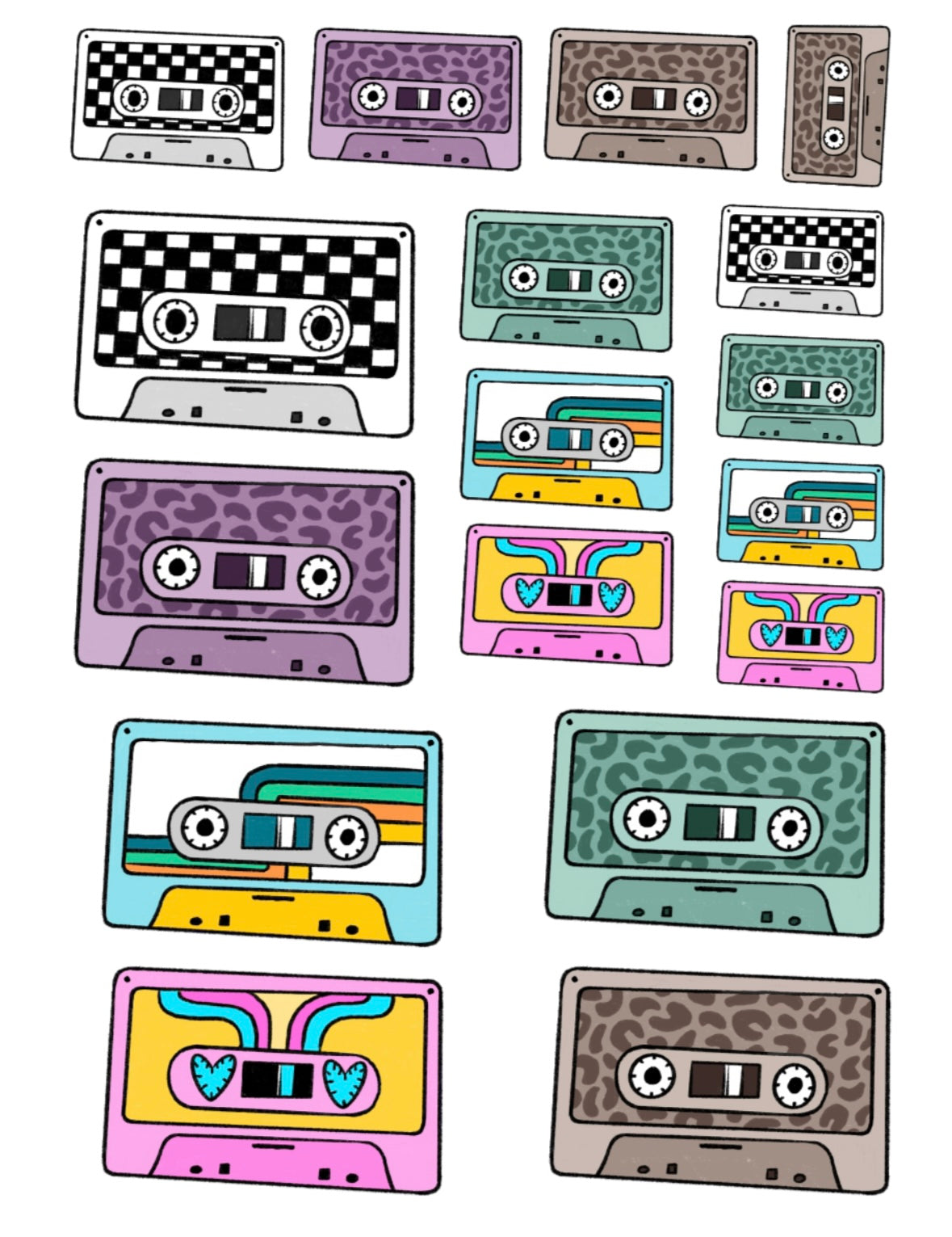 Rub-on Sticker „Retro Tape“