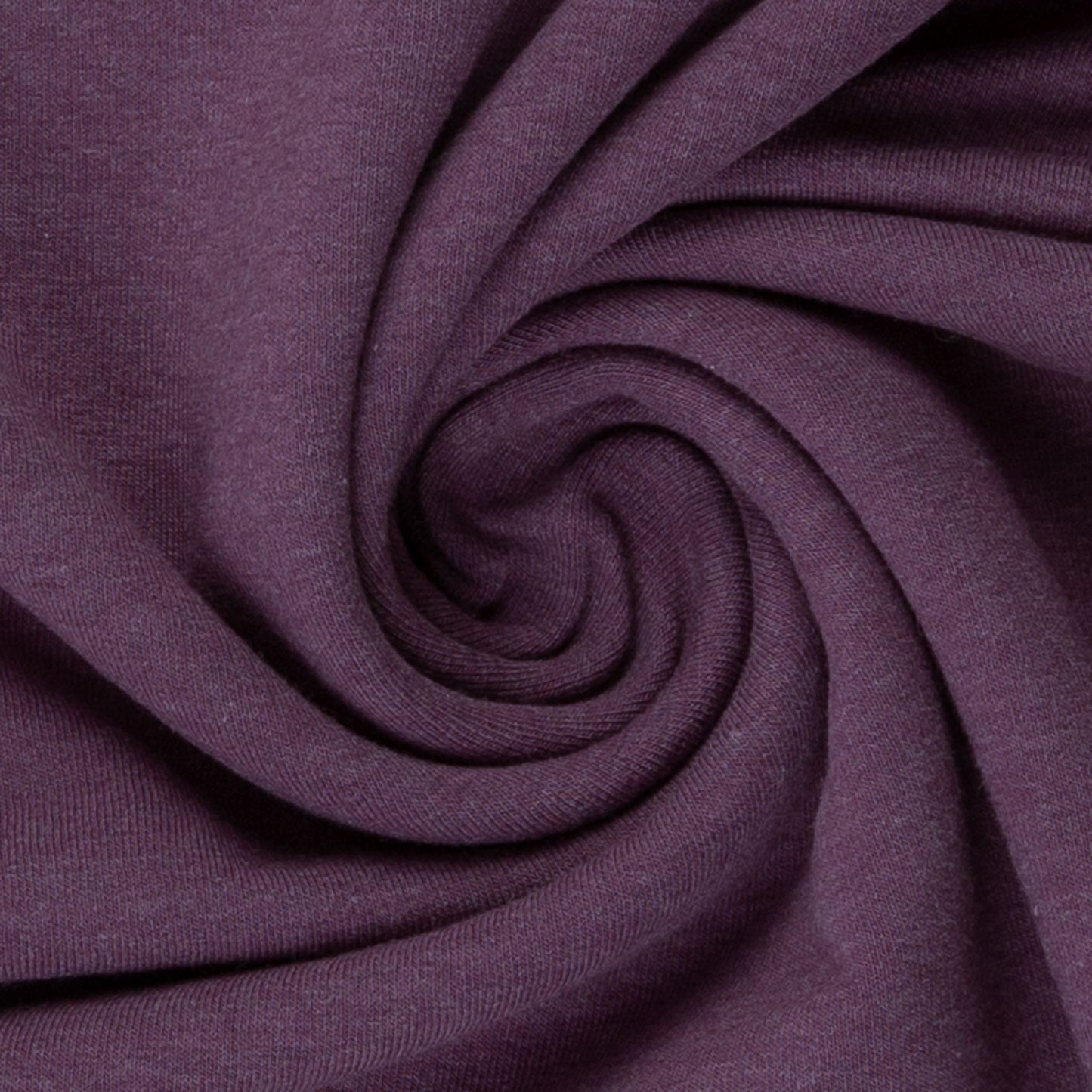 French Terry Aubergine meliert
