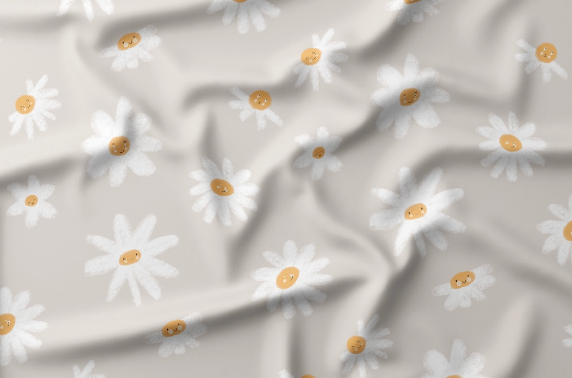 Jersey Gänseliesl Beige - Vorbestellung