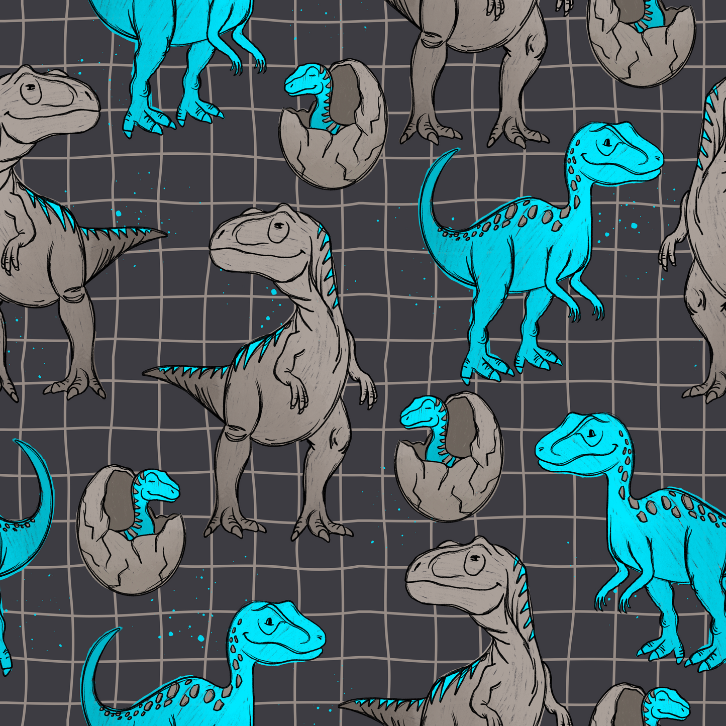 French Terry Raptor Scratch Grid - Vorbestellung