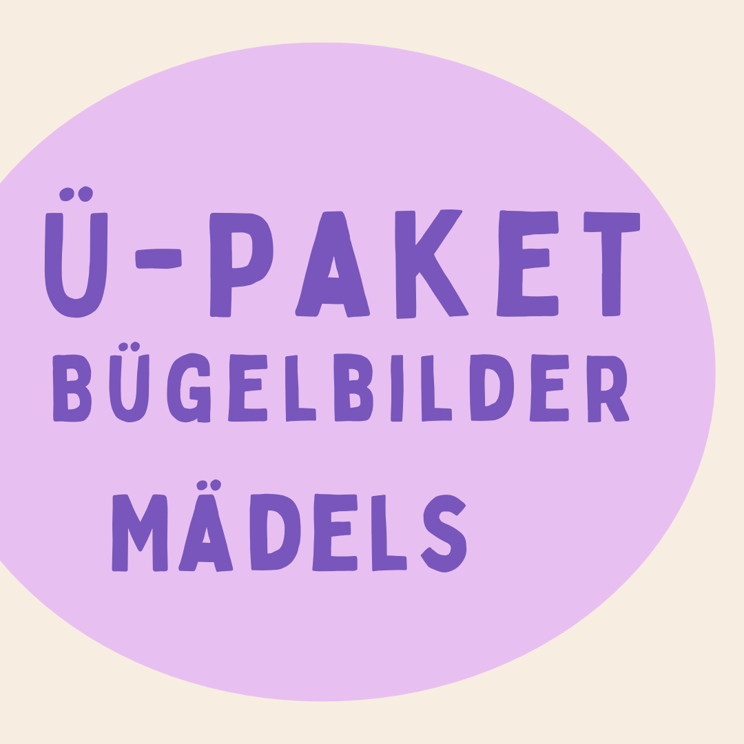 Ü-Paket Bügelbilder 10 Stück "Mädels"