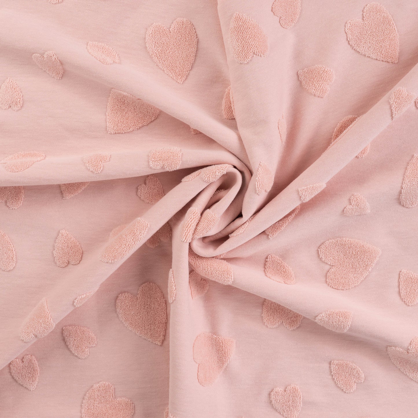 Frotte Herzen Jacquard Puder