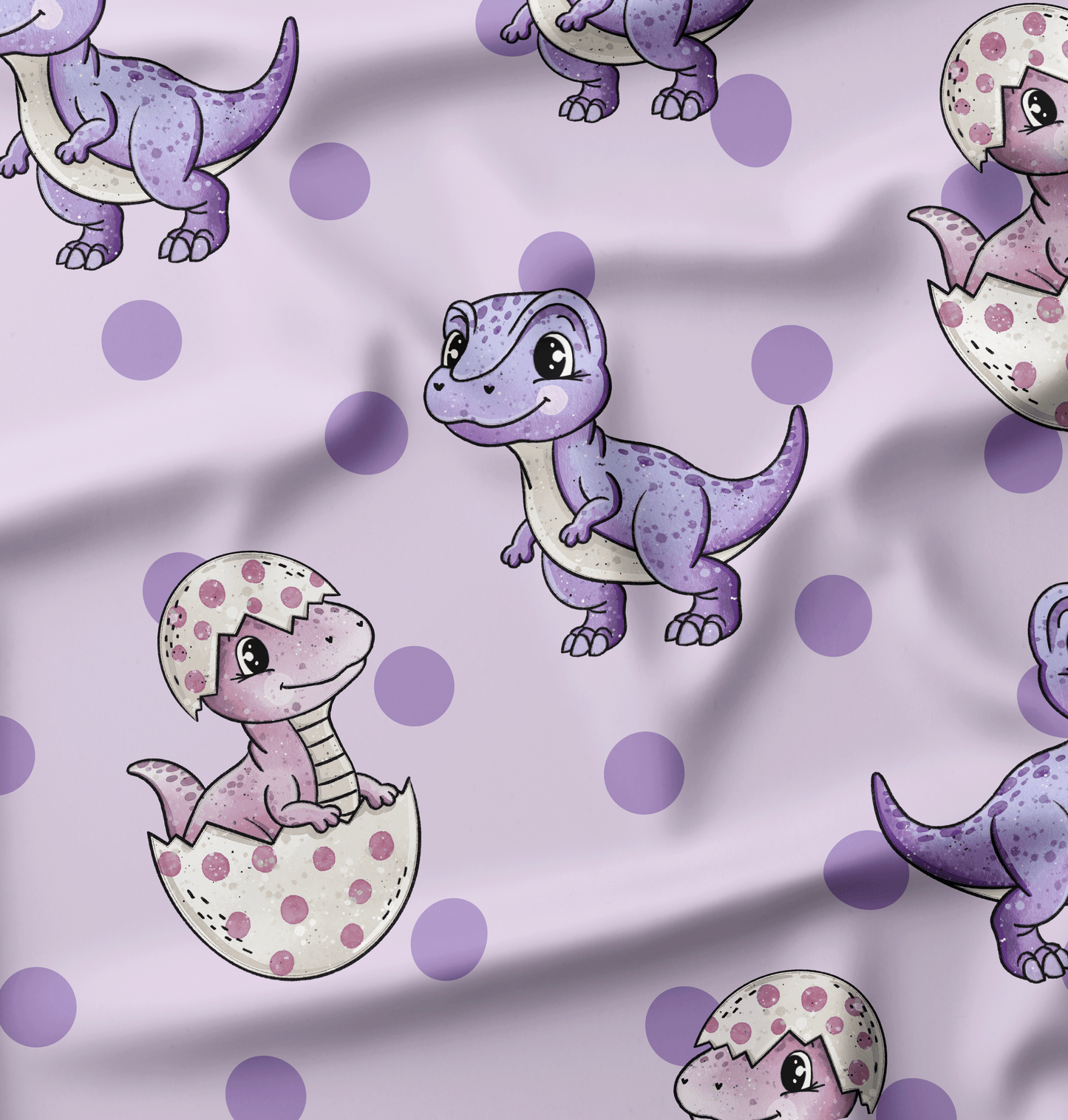 French Terry Dino Babys Lila