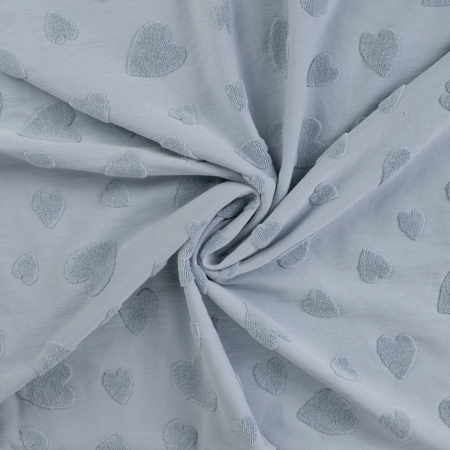 Frotte Herzen Jacquard Dusty Blue