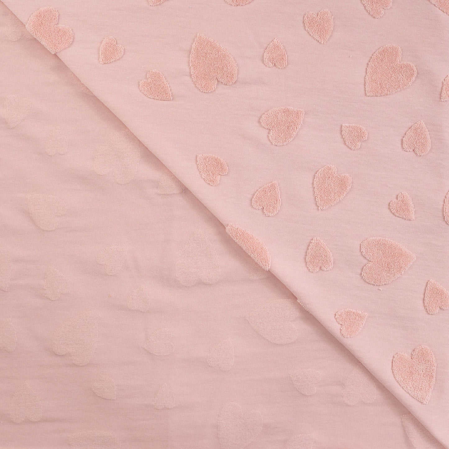 Frotte Herzen Jacquard Puder
