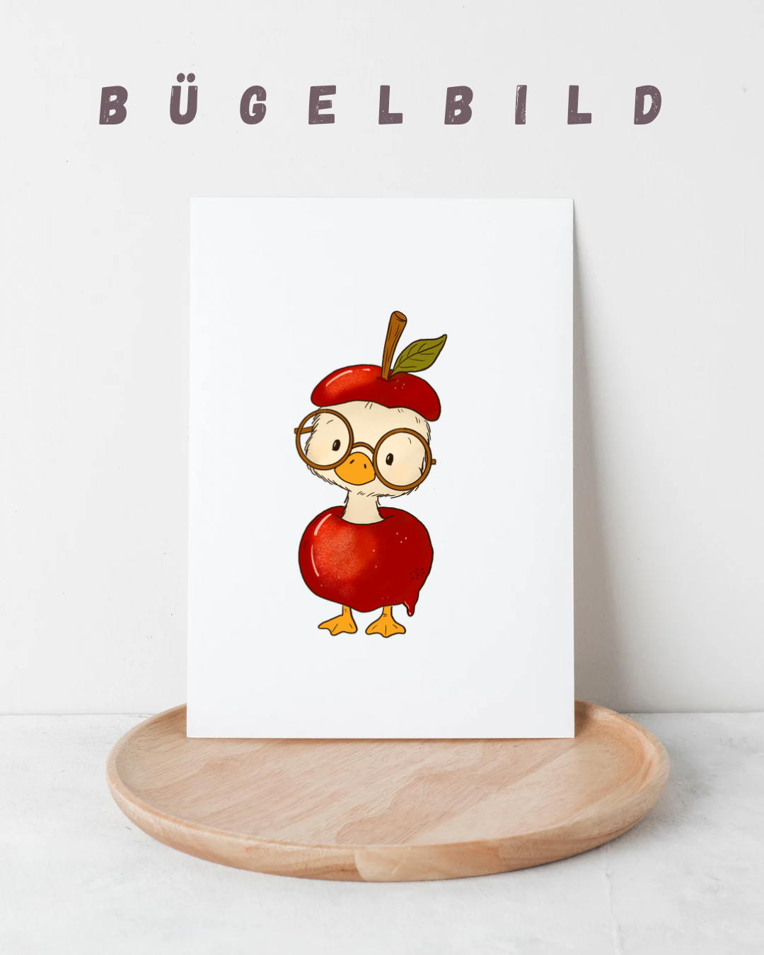 Bügelbild Apfelgans