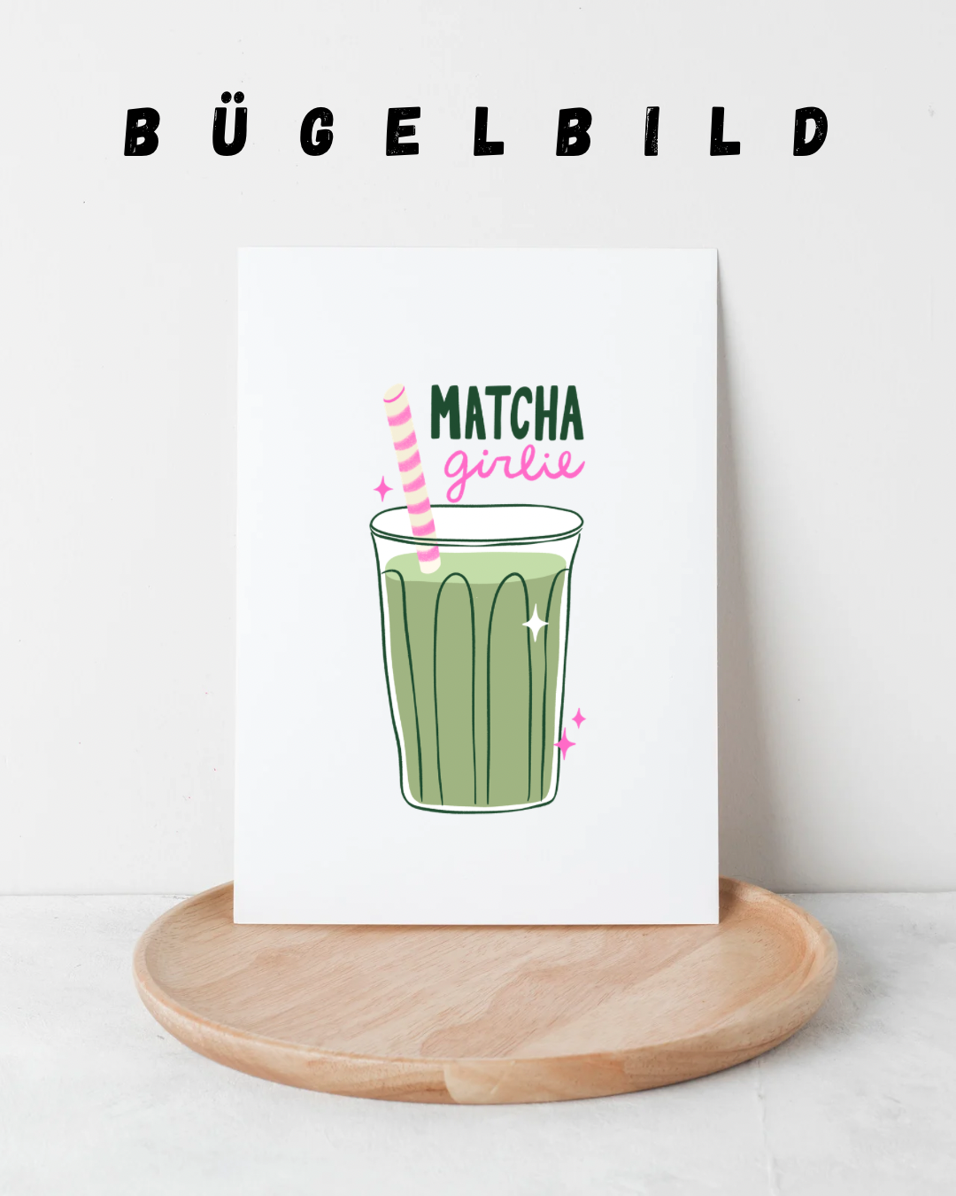 Bügelbild Matcha Girlie - Vorbestellung