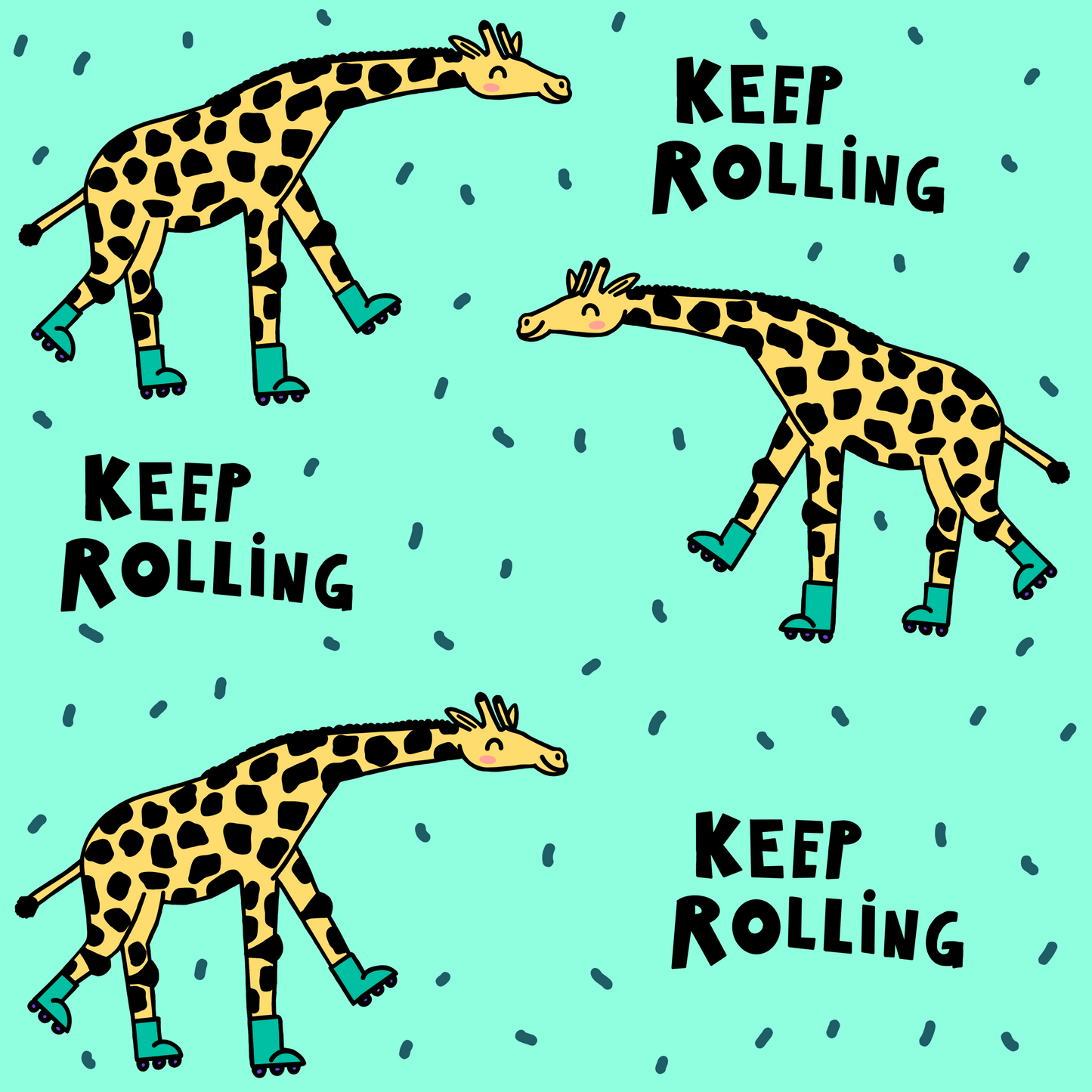 French Terry "Keep Rolling" - Vorbestellung