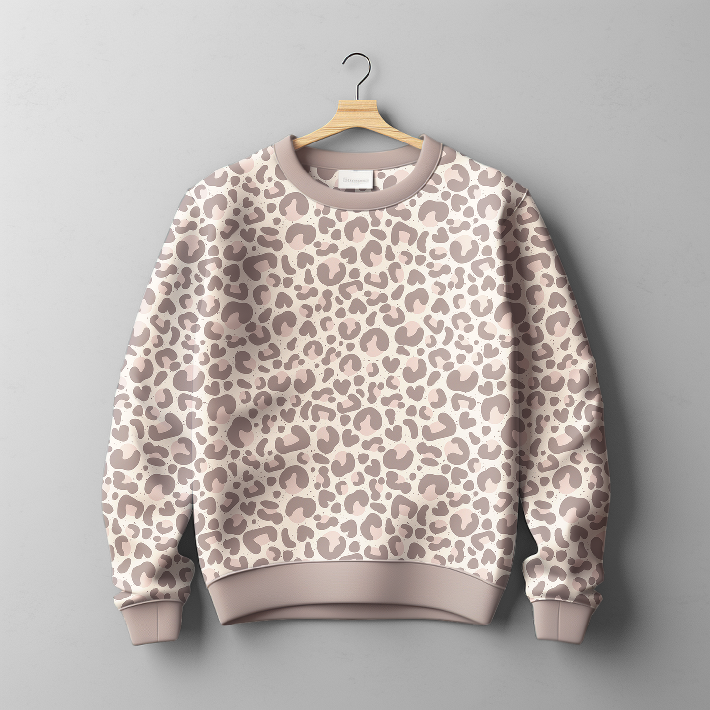 French Terry Leo Crush Pastell Choc - Vorbestellung