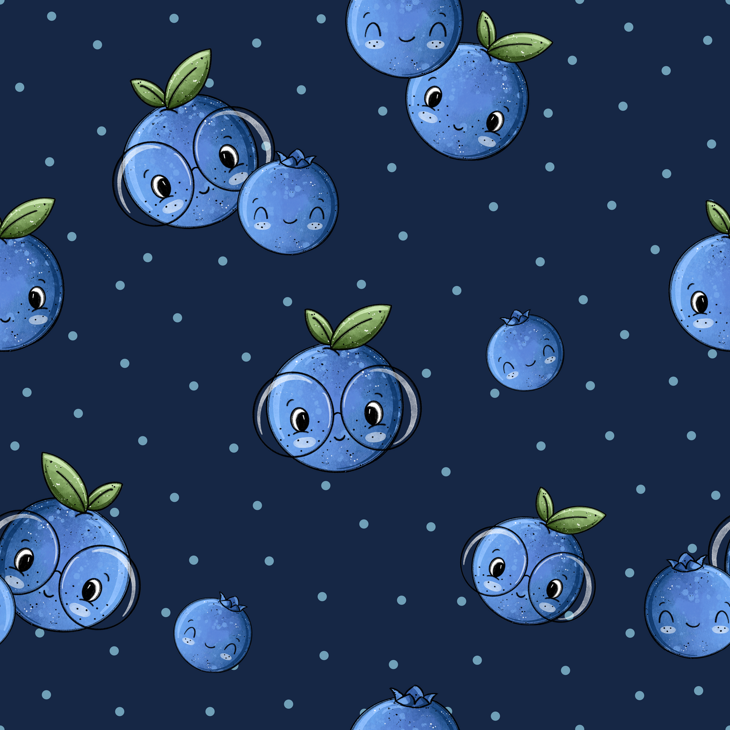 Bio French Terry Blaubeerchen Deep Blue - Vorbestellung