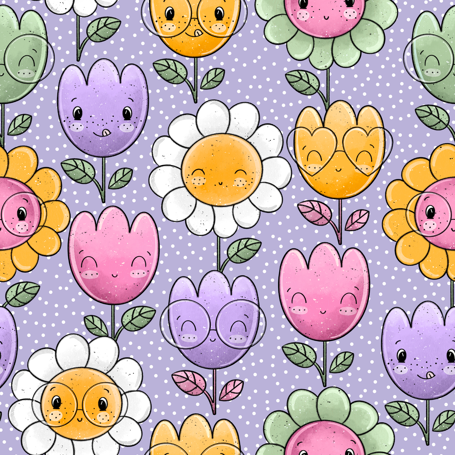 French Terry Flower Babys Bunt - Vorbestellung