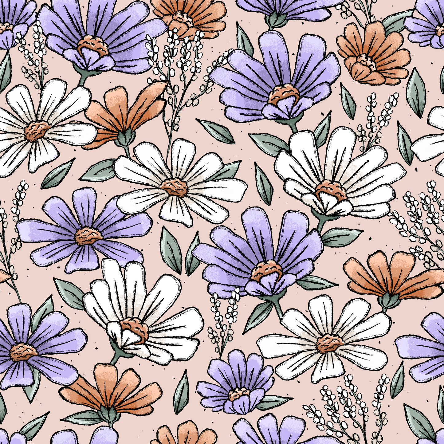 Bio French Terry Flower Time - Vorbestellung