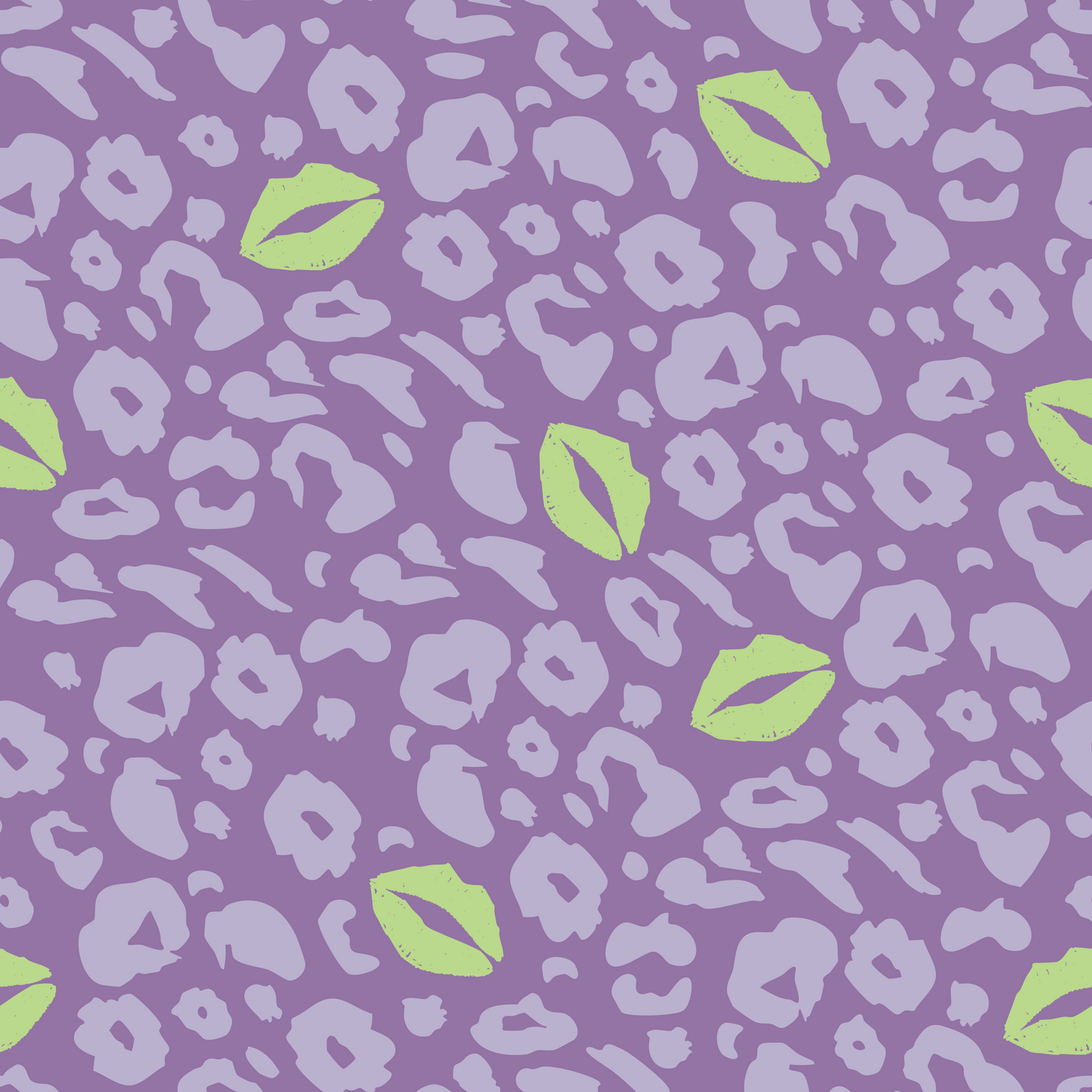 French Terry Leo Kiss Purple