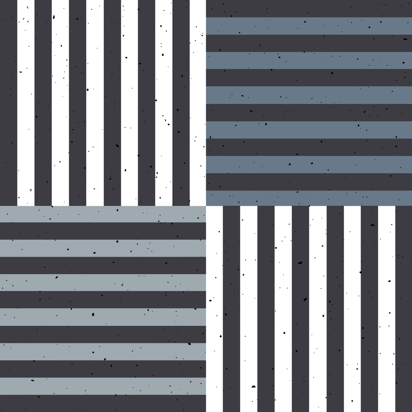 French Terry HoVe Stripes Grey Blue
