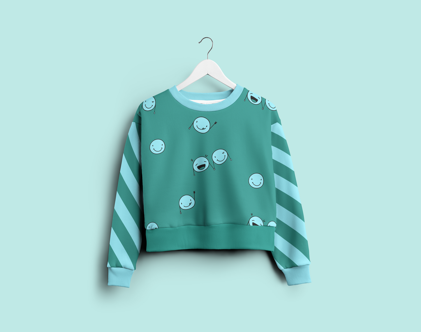 "Happy Stripes Green Mint" - Vorbestellung