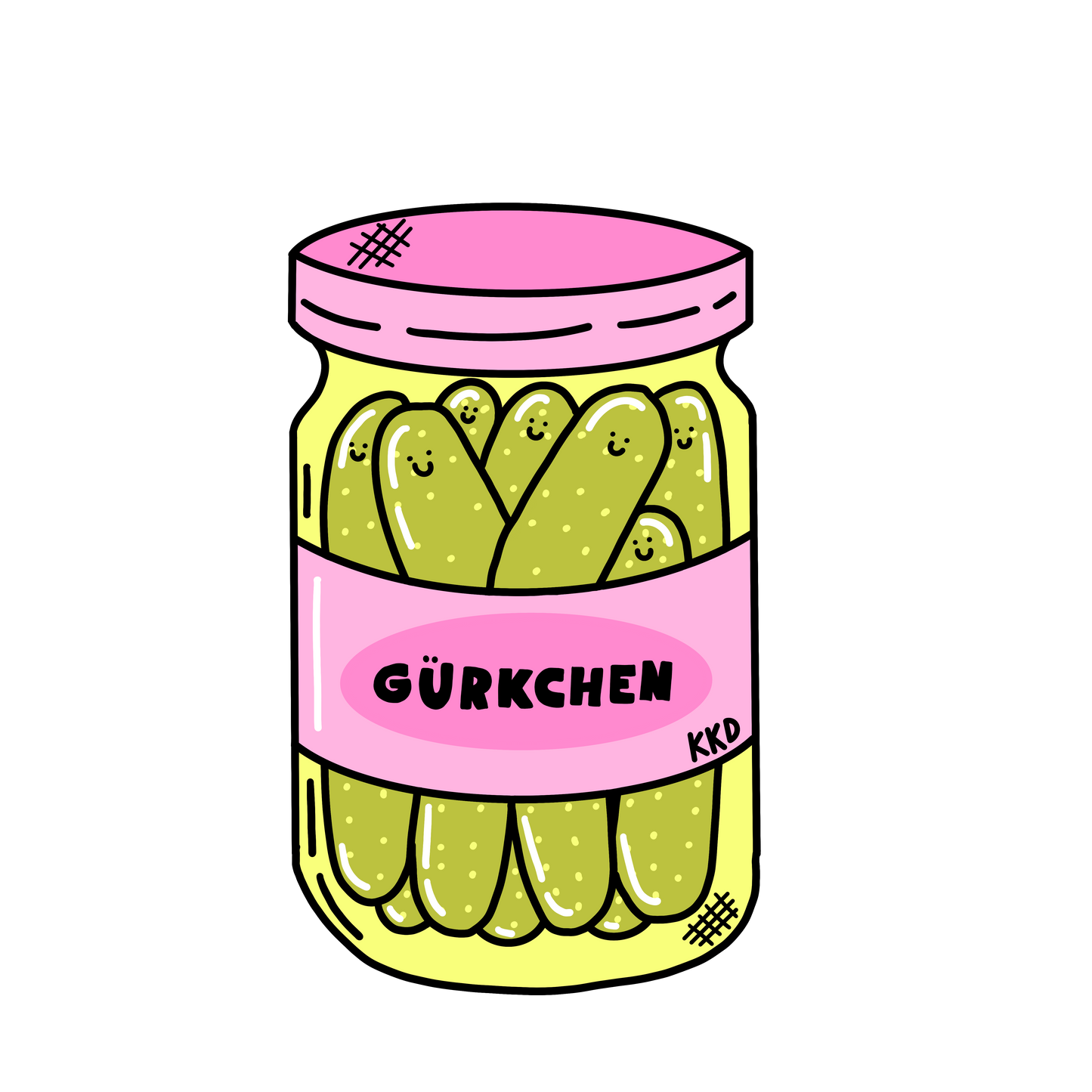 Bügelbild "Gürkchen" - Vorbestellung