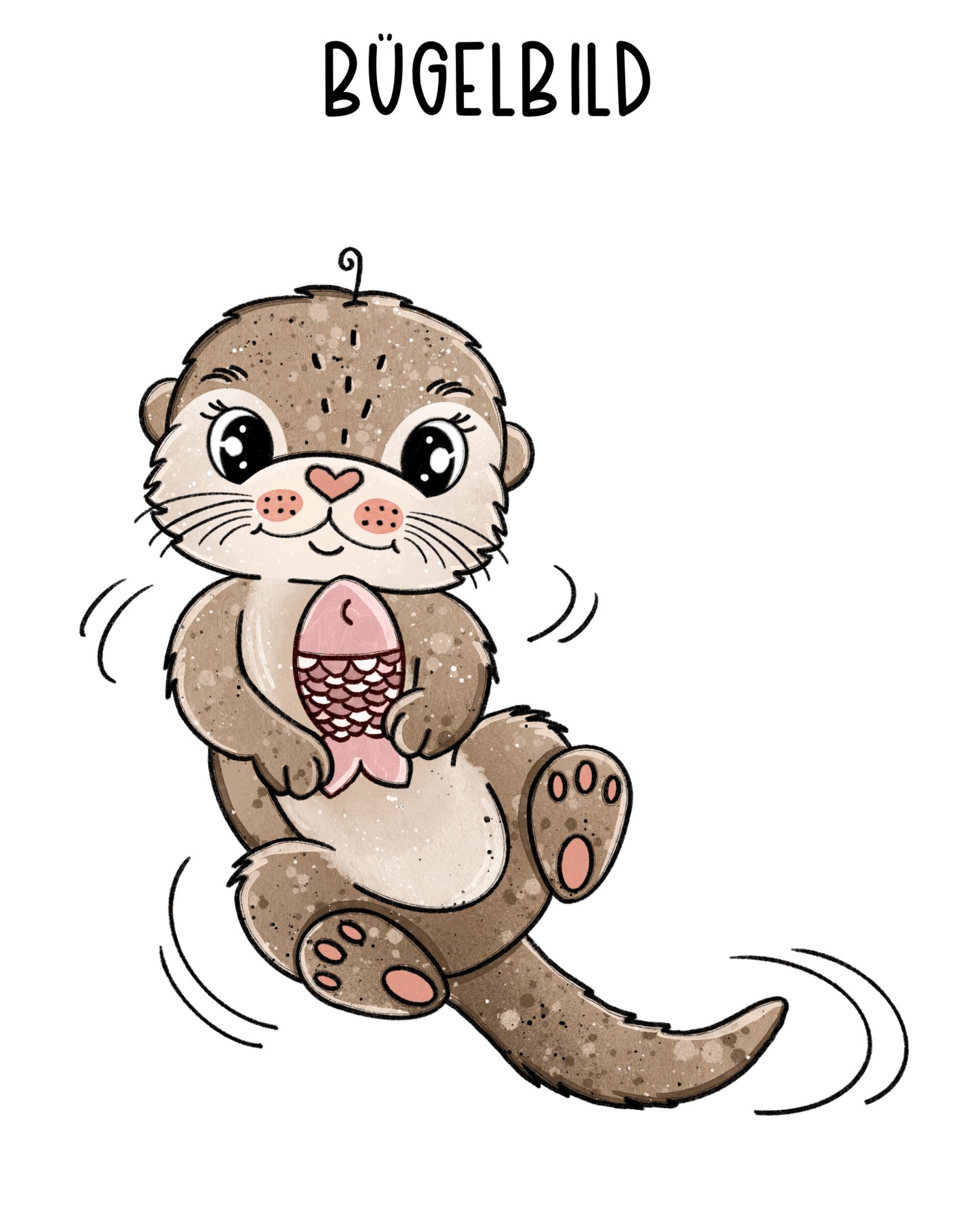 Bügelbild Otterchen Rosa - Benny & Jenny