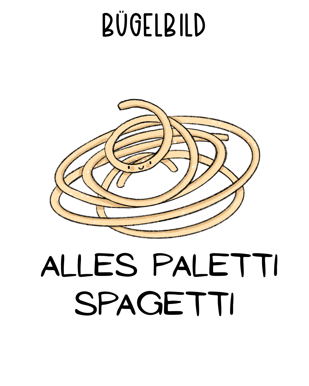 Bügelbild Spagetti - Benny & Jenny