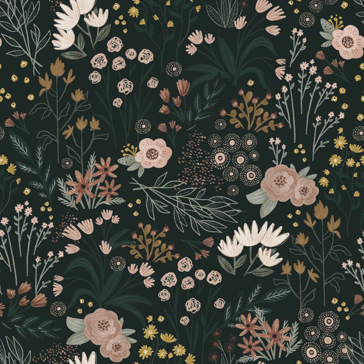 Jersey Dark Dreamflowers - Benny & Jenny