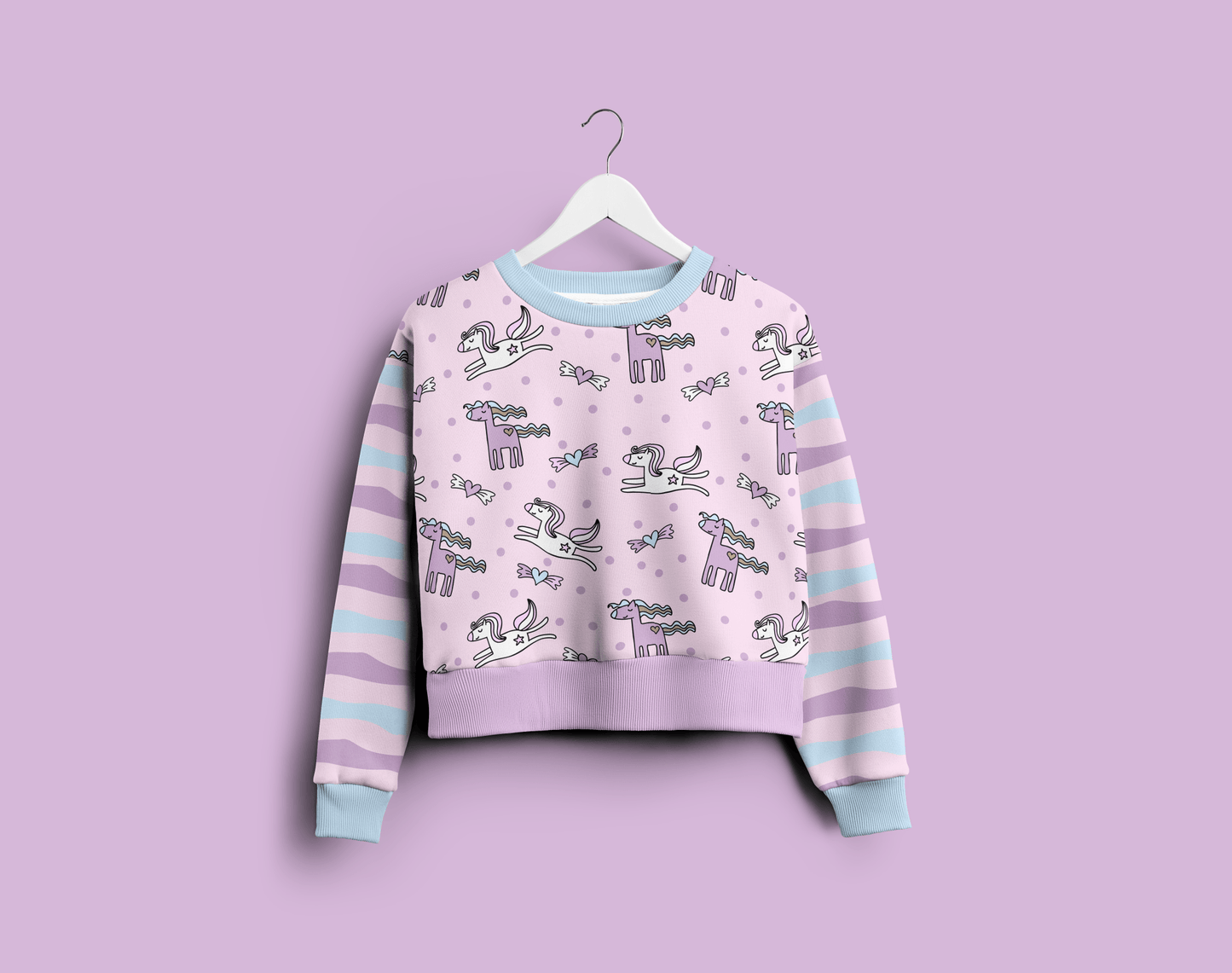 Kombi Pferdchen Rosa Wild Stripes - Vorbestellung - Benny & Jenny