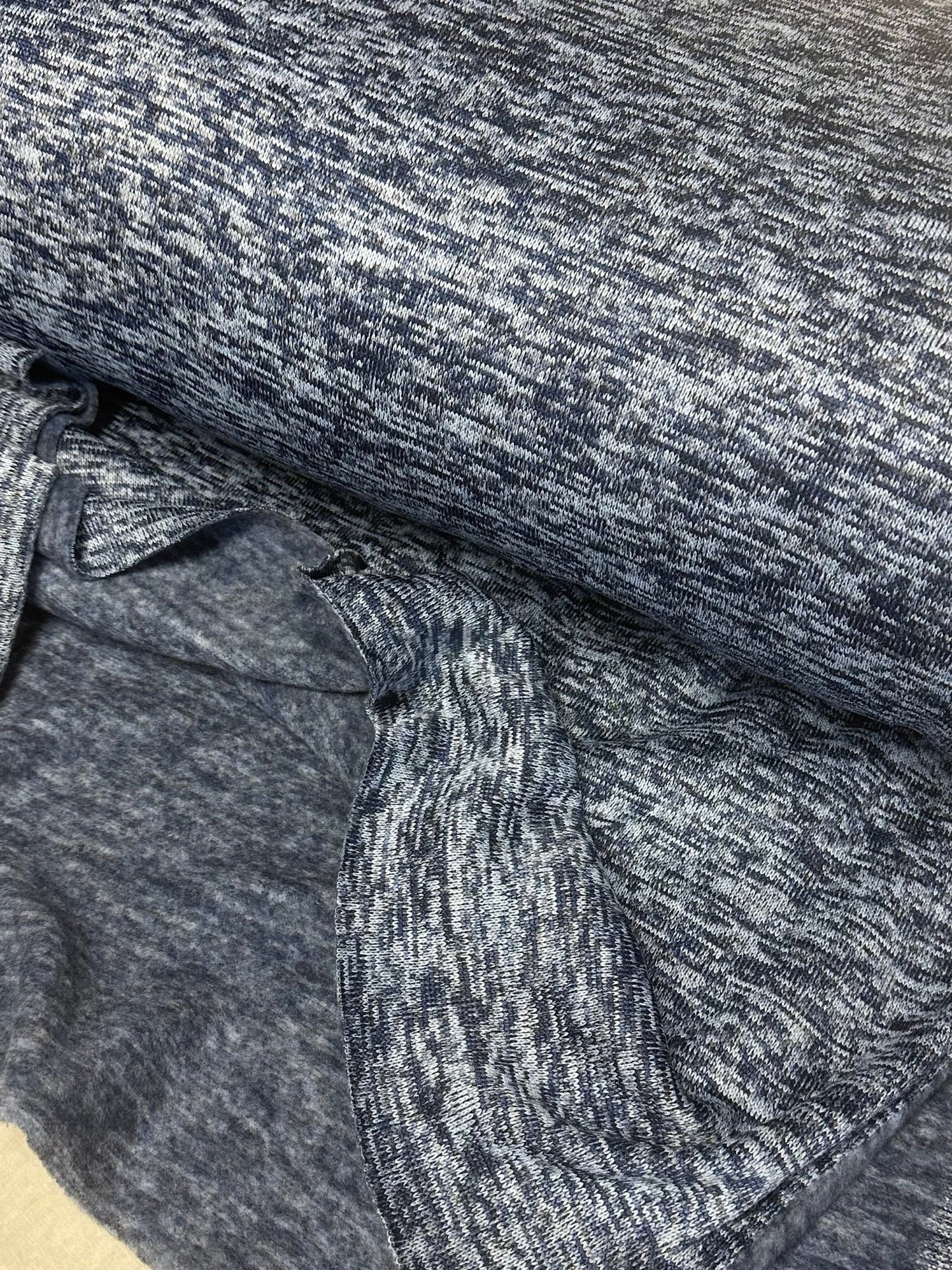 Strick Sweat Blau meliert - Benny & Jenny