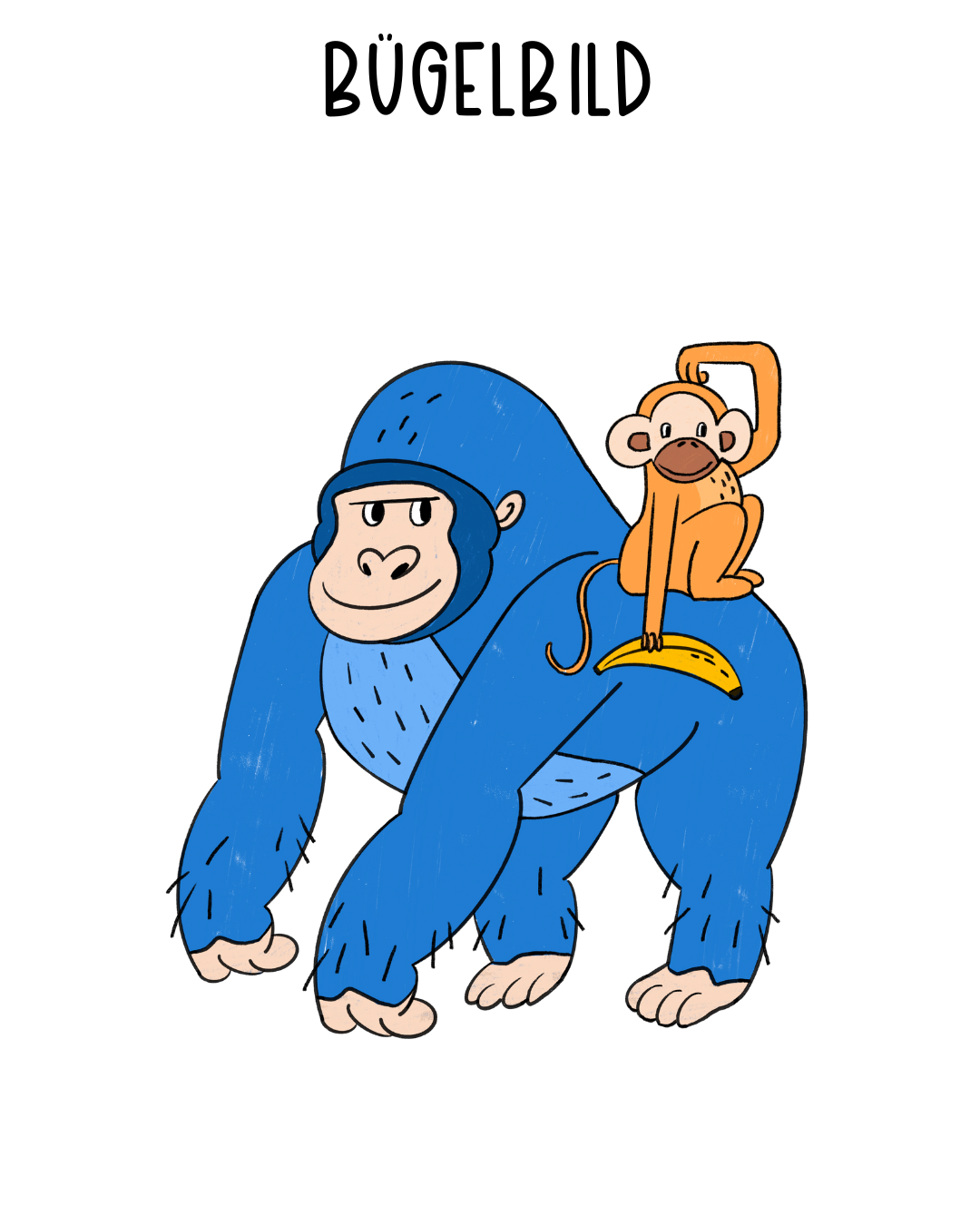Bügelbild Monkey Fun