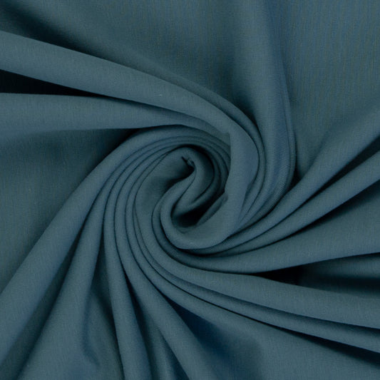 French Terry Rauchblau