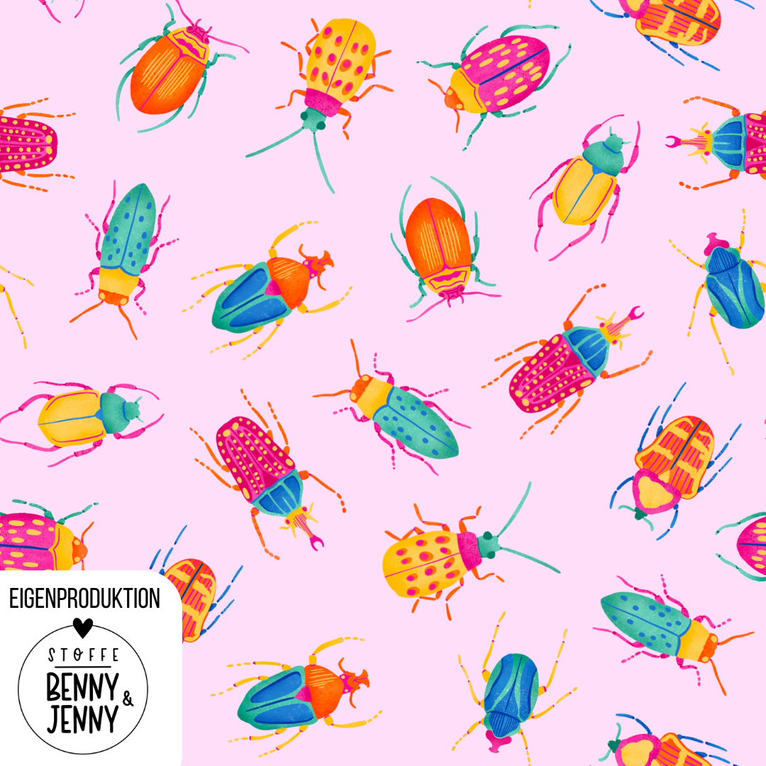 French Terry Beetles Rosa