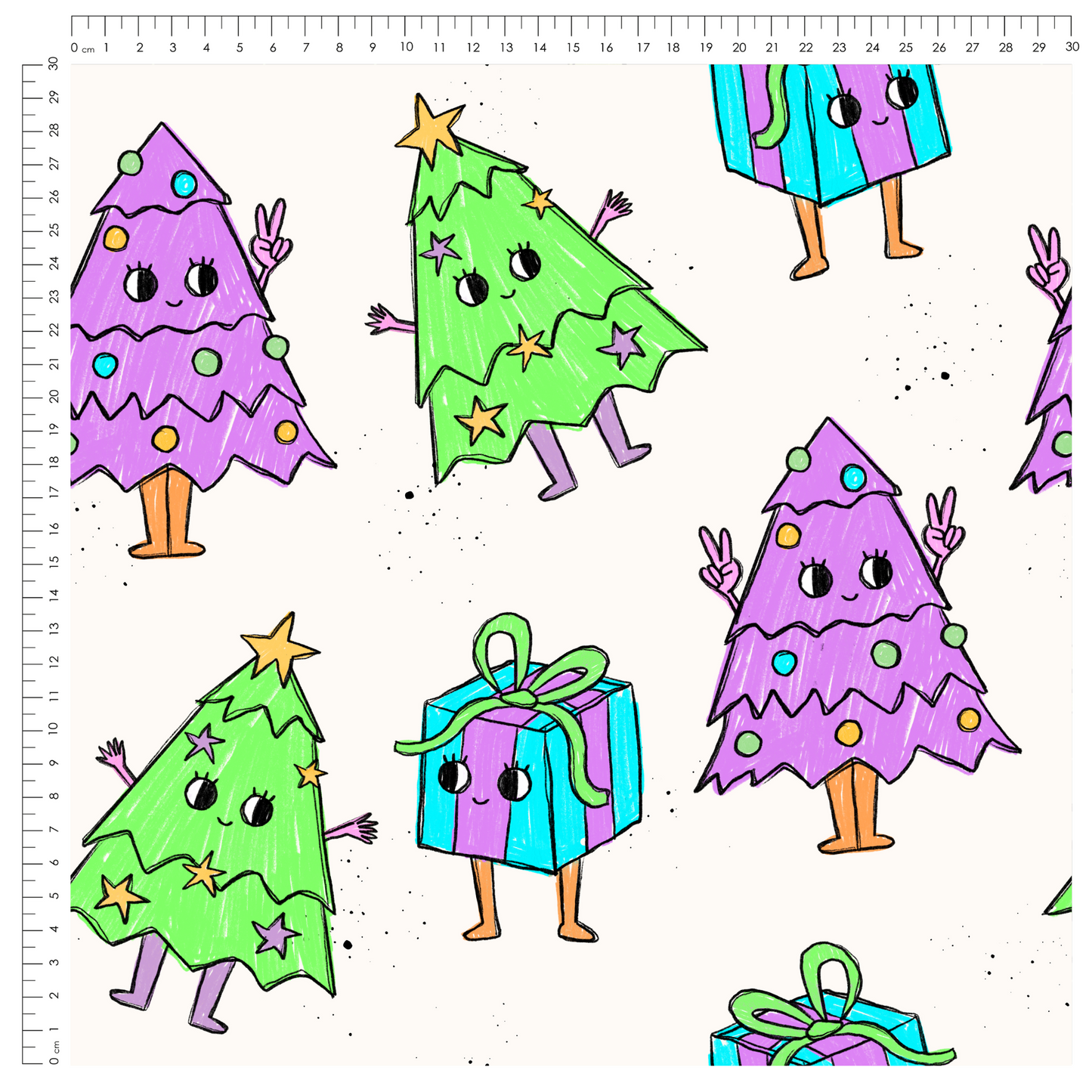 French Terry Xmas Scratch