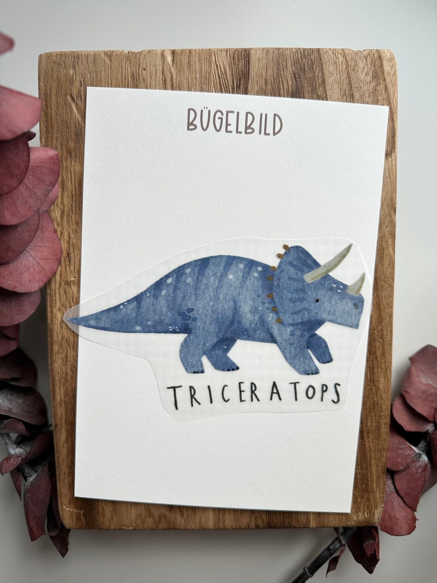 Bügelbild Triceratops