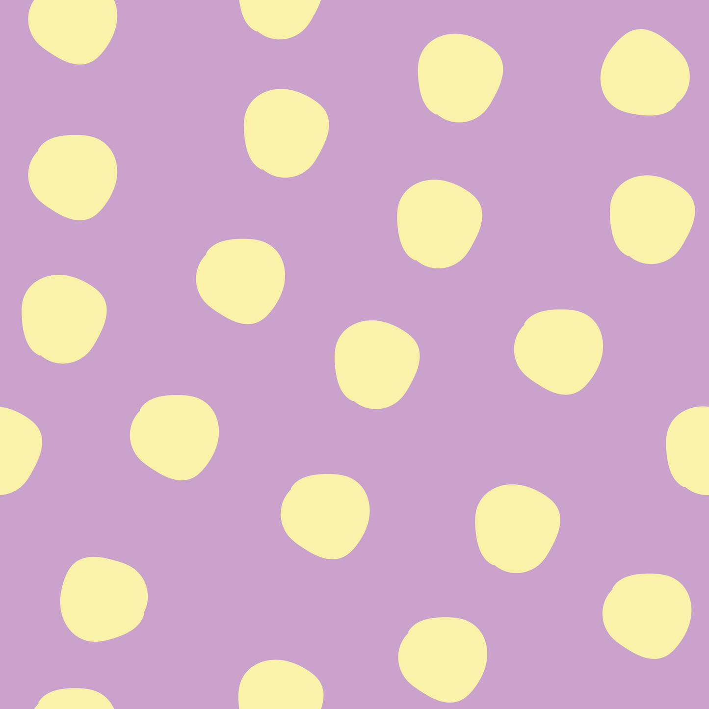 Jersey Wild Dots Soft Lila Buttergelb - Vorbestellung