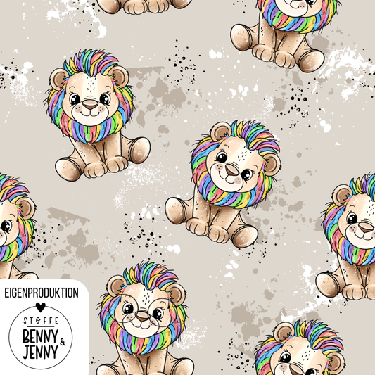 Bio French Terry Löwilein Bunt