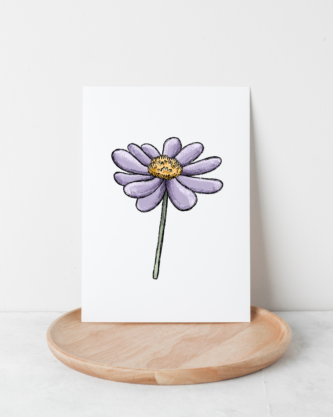 Bügelbild Wiesenblümchen Lila
