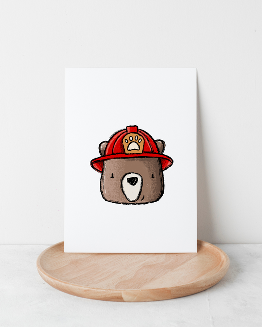 Bügelbild Fire Team Bär