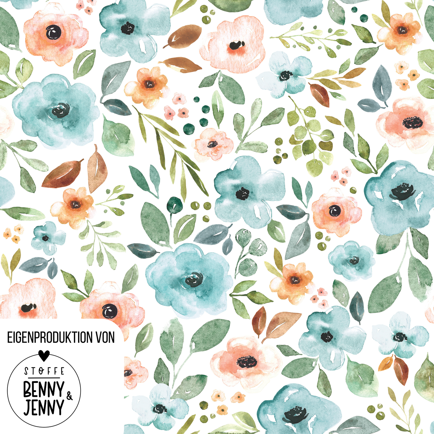 Bio French Terry Spring Flower - Vorbestellung