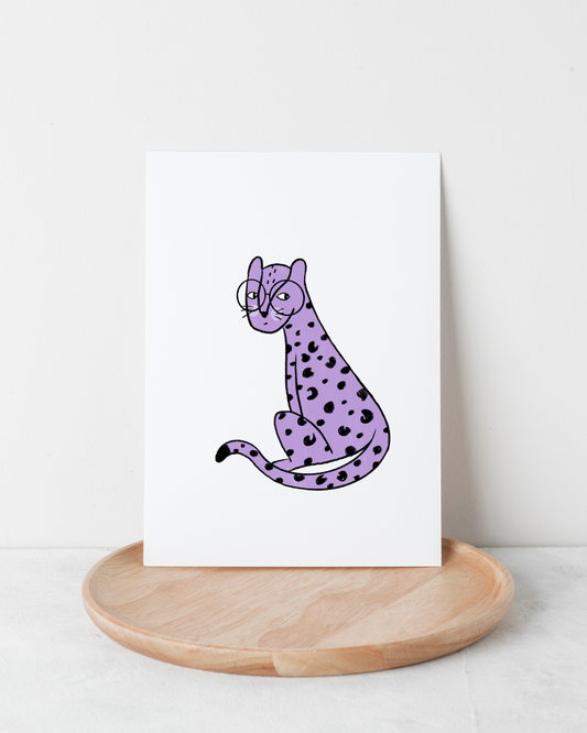 Bügelbild Lila Leo Purple 1