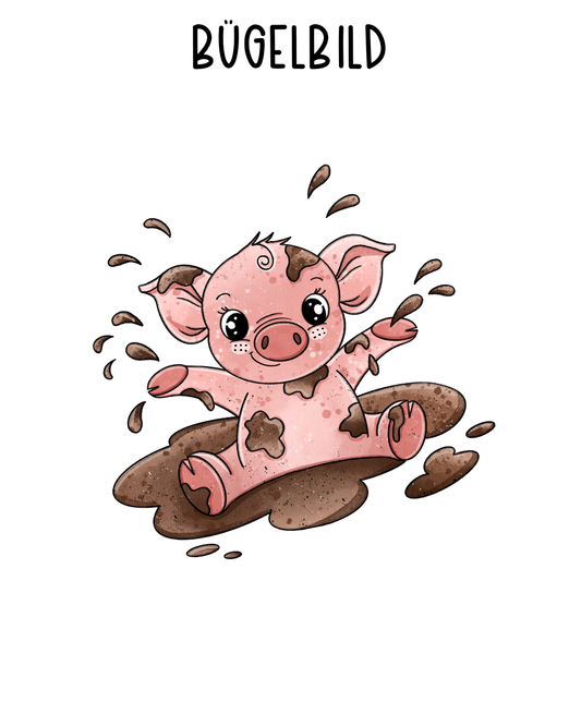 Bügelbild Schweinchen